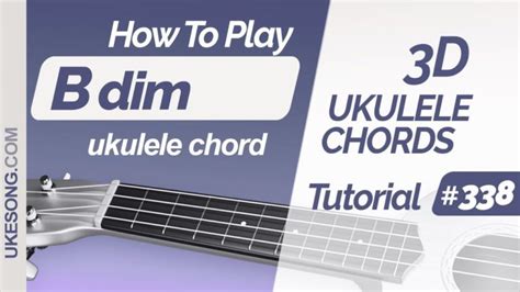 Bdim ukulele chord. Learn fast to play Bdim chord on ukulele | Ukesong