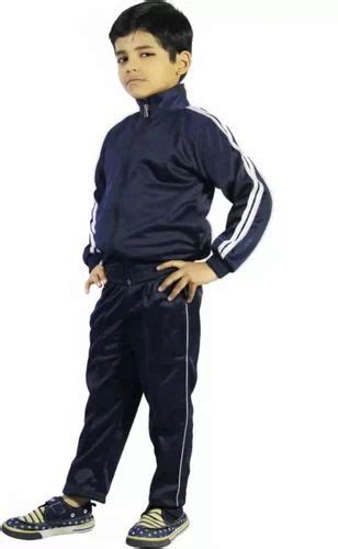 Kids Navy Blue Polyester Tracksuit at Rs 350/set | Kids Tracksuit in ...