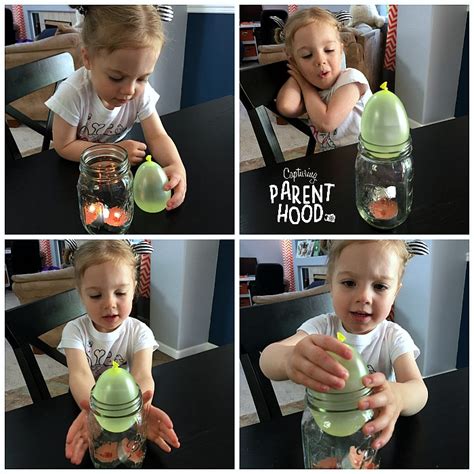 Water Balloon in a Jar Experiment • Capturing Parenthood