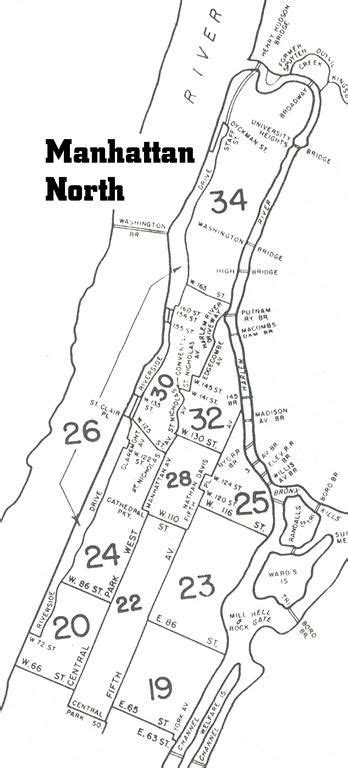 POLICE NY precinct map Manhattan North | Полиция