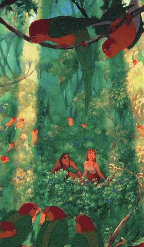 Tarzan Wallpaper/Disney Wallpaper | Disney paintings, Cute disney ...