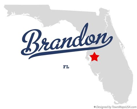 Map of Brandon, FL, Florida