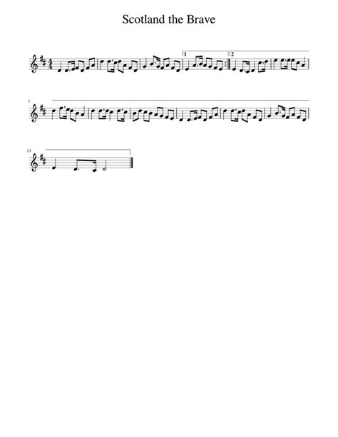 Scotland the Brave Sheet music for Piano (Solo) Easy | Musescore.com