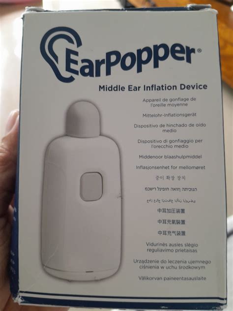 Ear popper eustachian tube dysfunction device, Health & Nutrition ...