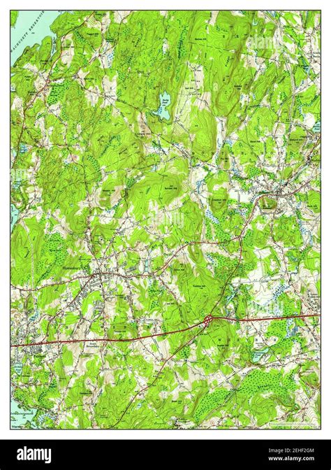 Shrewsbury, Massachusetts, map 1953, 1:24000, United States of America ...