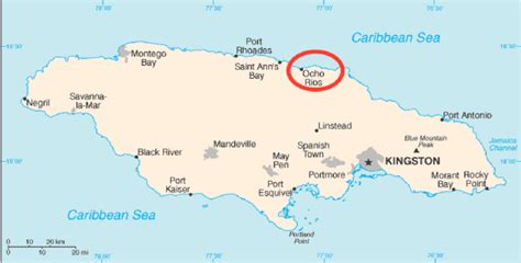 Ocho Rios Jamaica Map