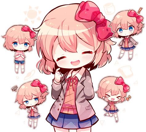 The cutest chibi (@pkhareru on Twitter) : r/DDLC