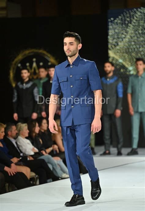 Designertailor Blue Safari Suit for Mens Clothing Traditional Designer ...