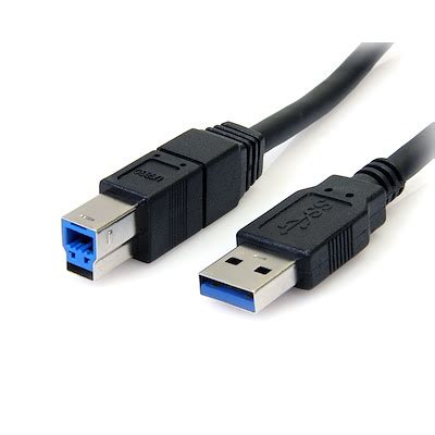 10 ft Black SuperSpeed USB 3.0 Cable A/B - USB 3.0 Cables