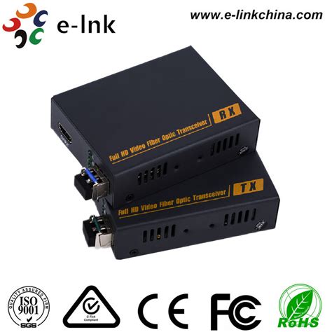 4K x 2K Fiber Optic To Hdmi Extender Converter / Hdmi To Optical Adapter