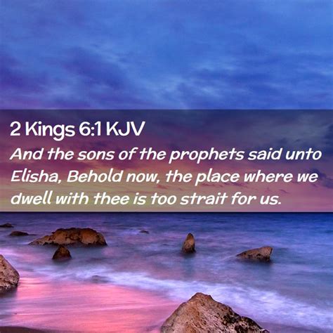 2 Kings 6:1 KJV Bible Verse Images