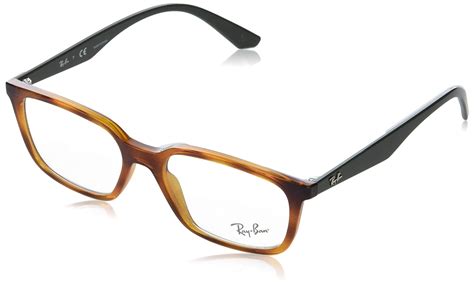 Ray-Ban Adult Rx7176 Prescription Eyeglass Frames in Black (Brown ...