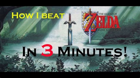 How I achieved a 3 minute speedrun in The Legend of Zelda a Link to the ...