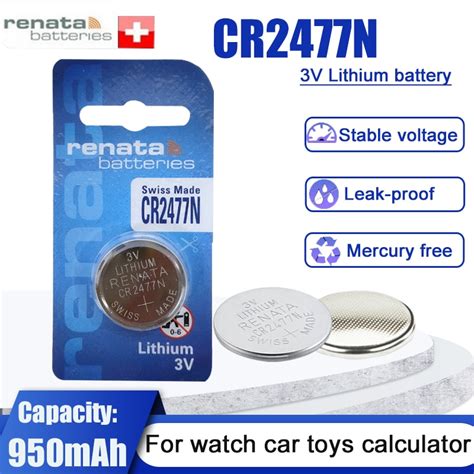 Cr2477n 3v Lithium Battery | Cr 2477 Battery Lithium | Cr2477n Renata ...