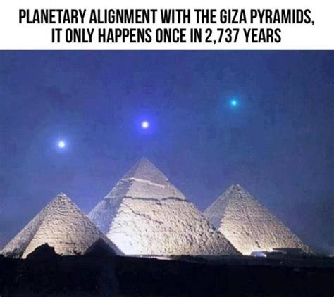 Planetary alignment with the Giza Pyramids. Night Sky in Giza, Egypt on ...