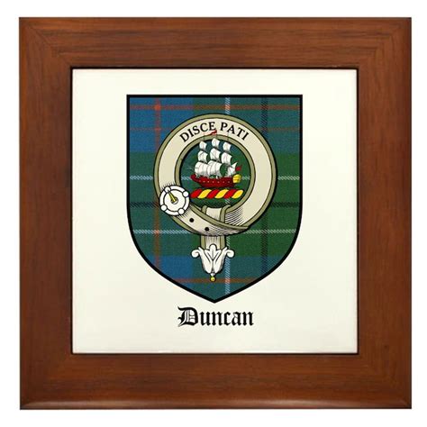 Duncan Clan Crest Tartan Framed Tile by coatofarmscrest