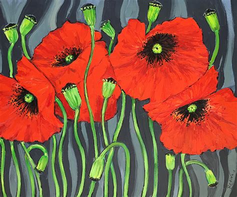 Red Poppy original oil painting on canvas by Irina Redine via @Etsy ...