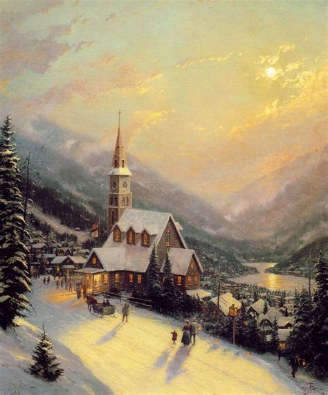 Thomas Kinkade Winter - Winter Fan Art (23436559) - Fanpop