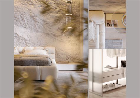 Stone bedroom on Behance