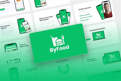 Byfood - Food Delivery PowerPoint Template, Presentation Templates ...