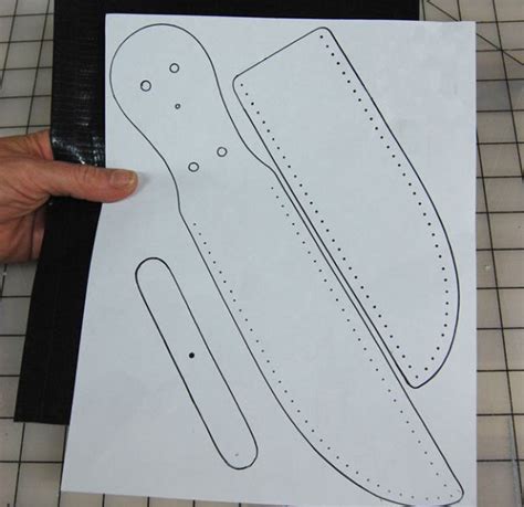 Printable Leather Knife Sheath Patterns