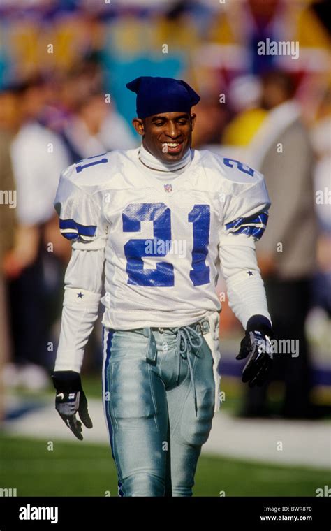 Deion Sanders competing for the Dallas Cowboys at the 1996 Superbowl ...