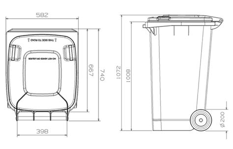 Wheelie Bin Dimensions