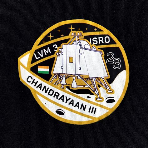 ISRO Chandrayaan-3 Oversized T-Shirt with Gold Foil – A47