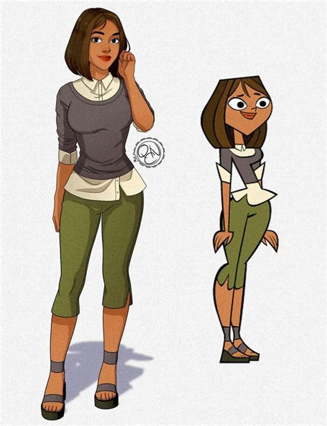 Artist Redraws 20 Total Drama Island Characters In A More Realistic Way ...