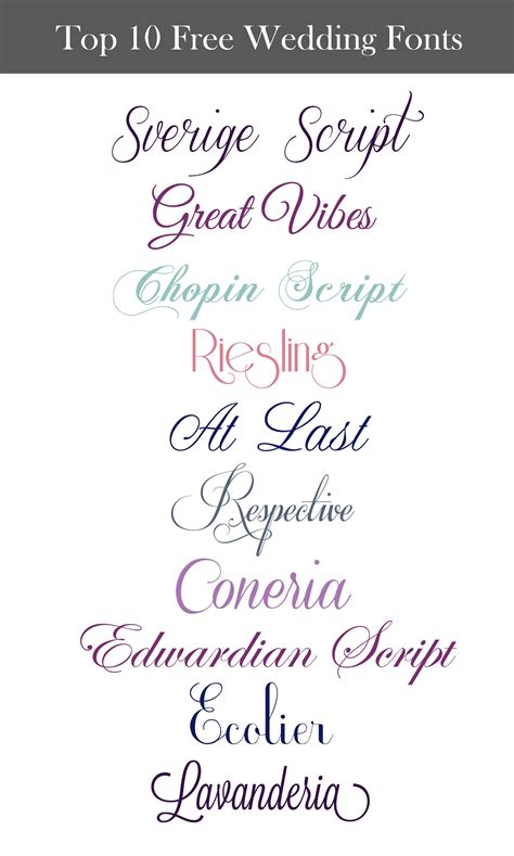 Free Script Fonts For Weddings - biologischerwijs