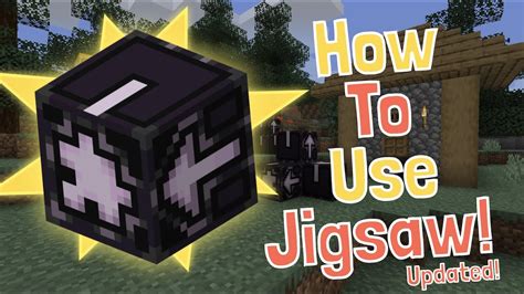 ️ How To Get And Use The Secret Jigsaw Block In Minecraft Tutorial ...