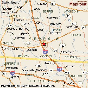 Where is Valdosta, Georgia? see area map & more