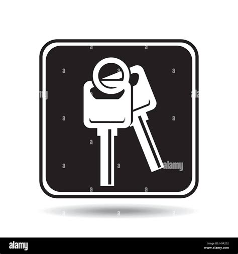 car key sign graphic vector illustration eps 10 Stock Vector Image ...