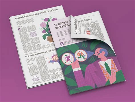 Le Devoir newspaper on Behance