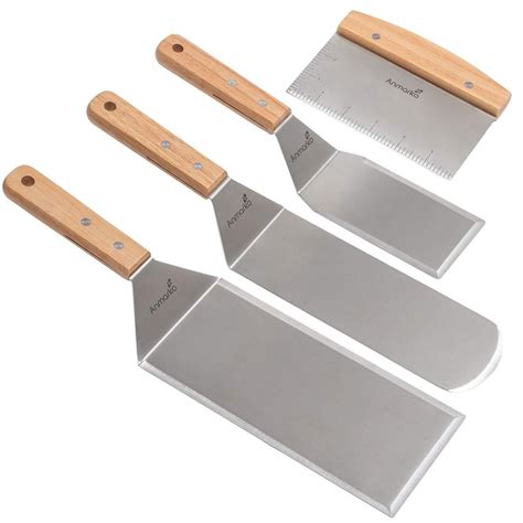 Anmarko Stainless Steel Metal Spatula Set — Grill Parts America ...