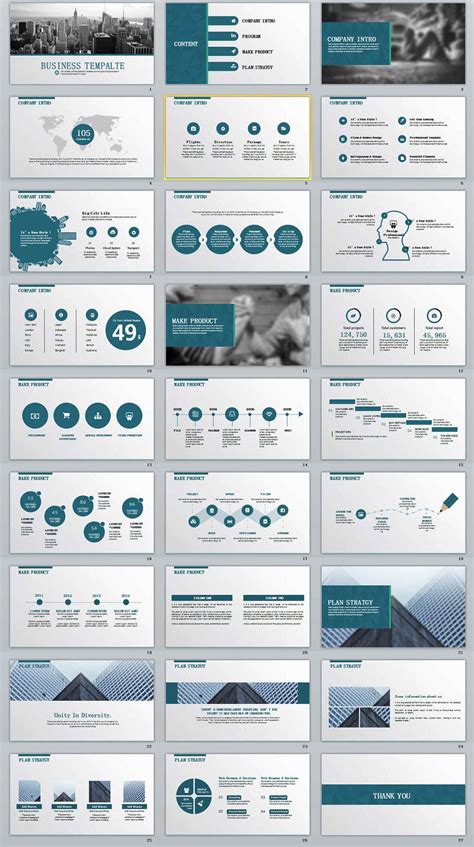 27 Business Report Professional PowerPoint Templates