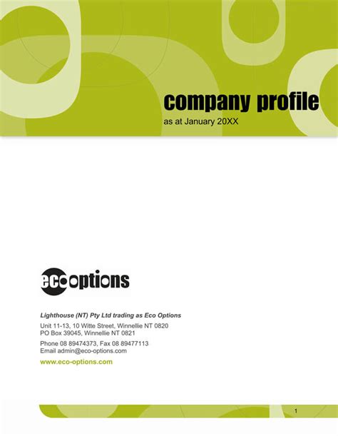 Editable Company Profile Template