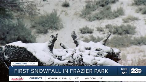 Frazier Park sees its first snowfall of the season