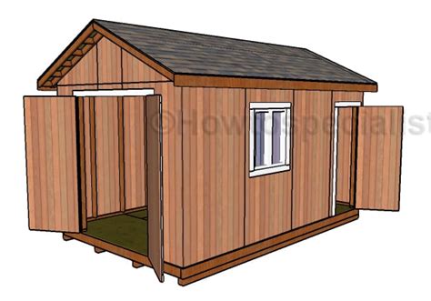 10x16 Shed Plans | HowToSpecialist - How to Build, Step by Step DIY Plans