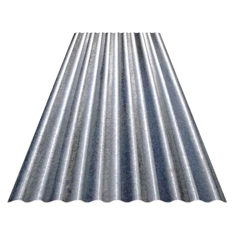 Gibraltar Building Products 8 ft. Corrugated Galvanized Steel 31-Gauge ...