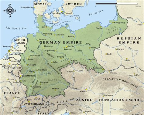 German Empire 1914 | German map, Map, Germany map