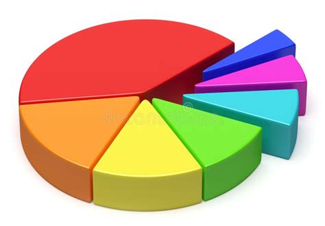 Abstract Creative Colorful Pie Chart Stock Illustration - Illustration ...