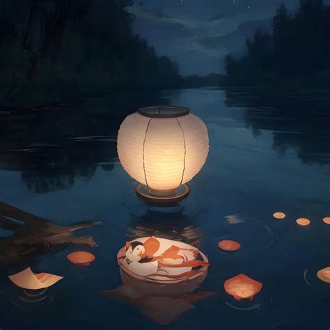 Premium AI Image | paper lantern lantern festival