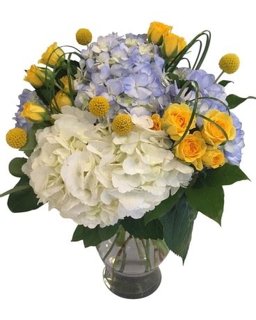 Blue and Yellow Bouquet in Wilmington DE - Boyd's Flowers