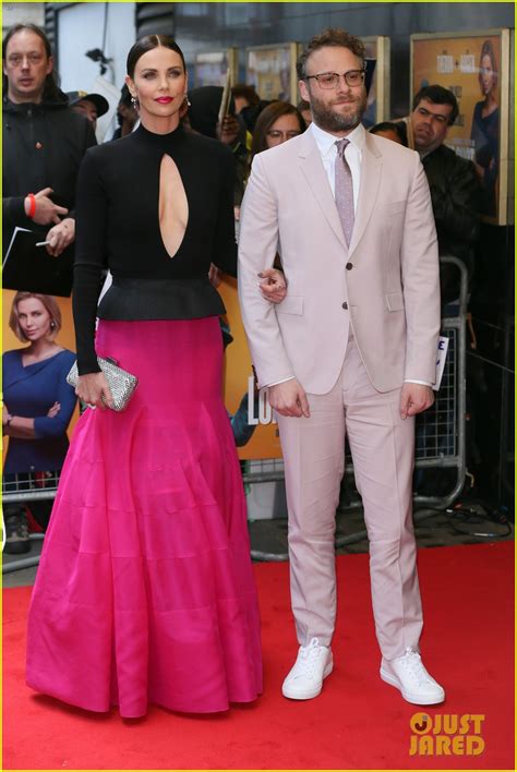 Charlize Theron & Seth Rogen Glam Up for 'Long Shot' London Premiere ...