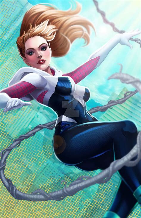 Spider Gwen by DigiAvalon - Marvel Spider Gwen Art