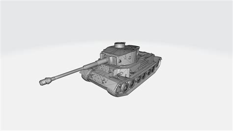 3D model Tank Tiger P 3D model VR / AR / low-poly | CGTrader