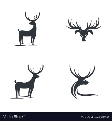 Deer logo Royalty Free Vector Image - VectorStock