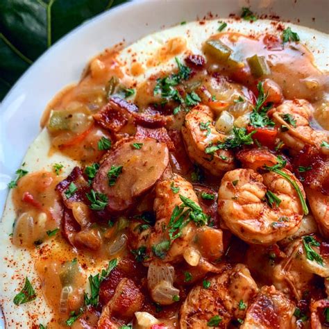 Southern Shrimp and Grits w/ Creole Sauce Recipe - Let's Eat Cuisine