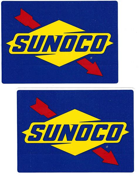 sunoco logo decal pair | CrashDaddy Racing DecalsCrashDaddy Racing Decals